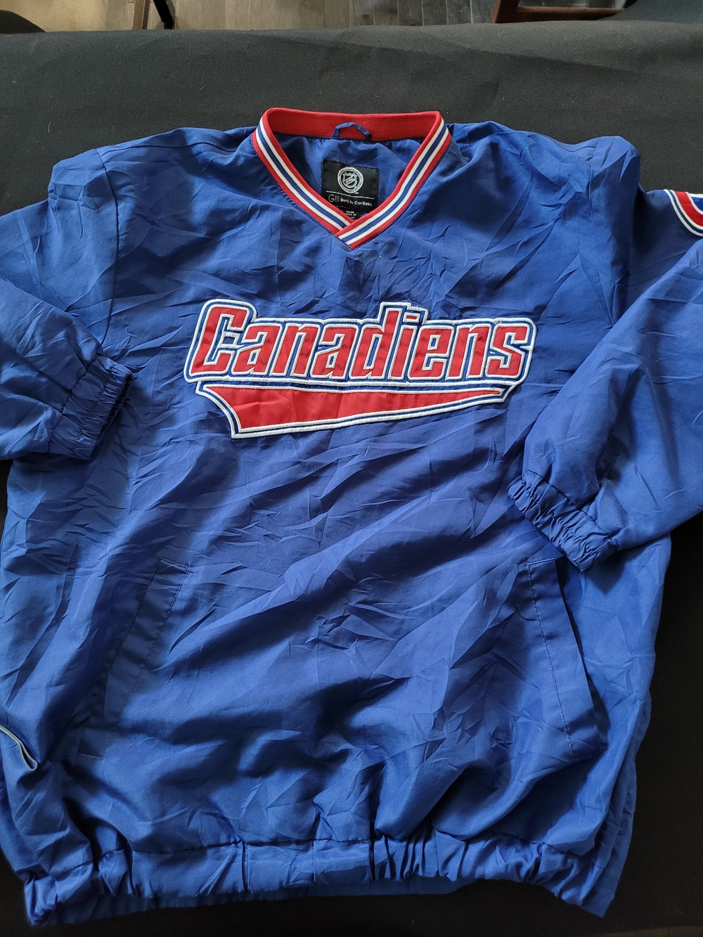 Montreal Canadiens Blue Pullover Jacket with Red Trim